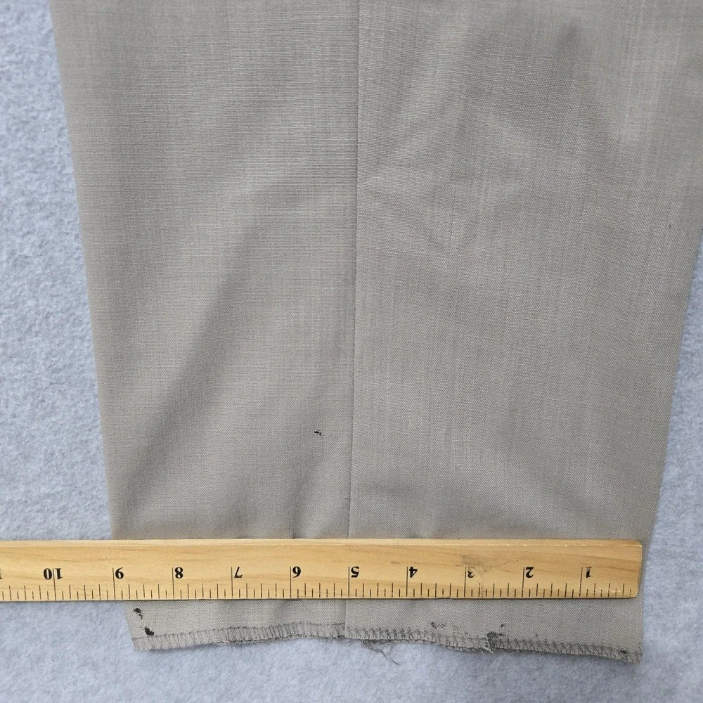 Corbin CRX Pants Mens 38 Regular Wool Pleated Dress Slacks Unfinished‎ Hem New